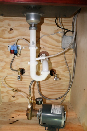 Plumbing in and draining espresso machine (Example)