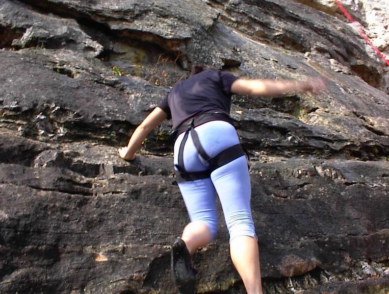 Jacquelyn trying to run away